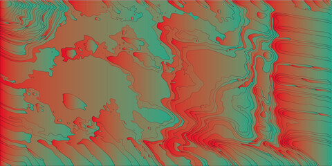 Natural Dark and green ,red concrete grunge wall texture background, and backdrop natural pattern.  Grungy watercolor texture of a concrete wall with cracks and scratches