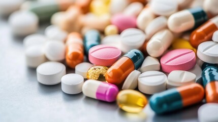 Assorted pills and capsules (9)