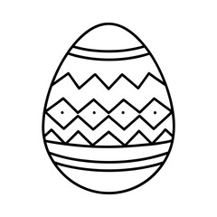 Simple decorated Easter egg