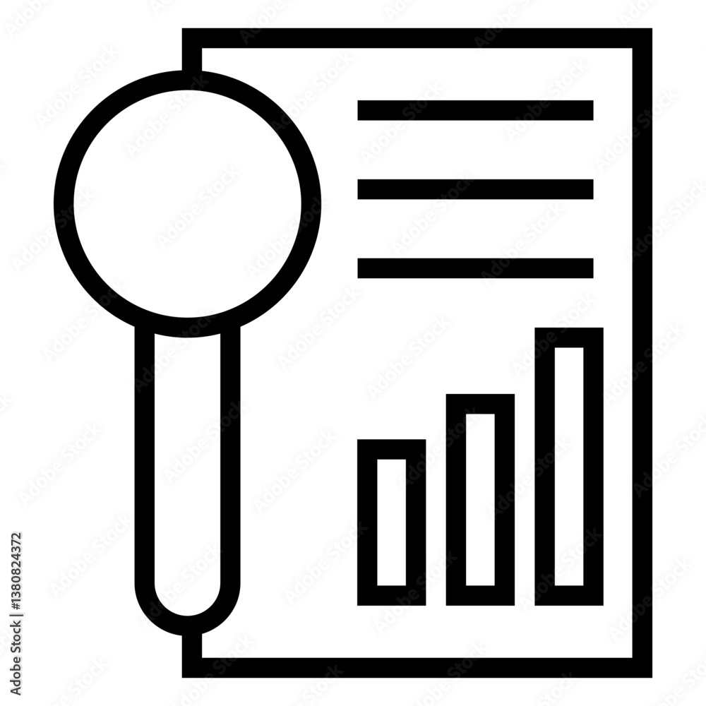 Poster data analyst vector icon