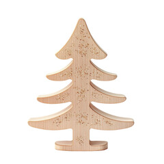 Wooden Christmas Toy on transparent background