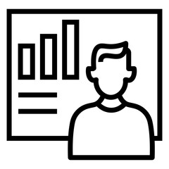 data scientist vector icon
