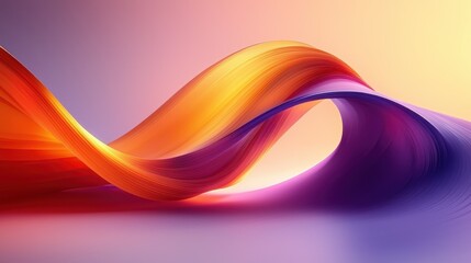 Naklejka premium Abstract Swirling Colors: A Symphony of Orange and Purple Hues
