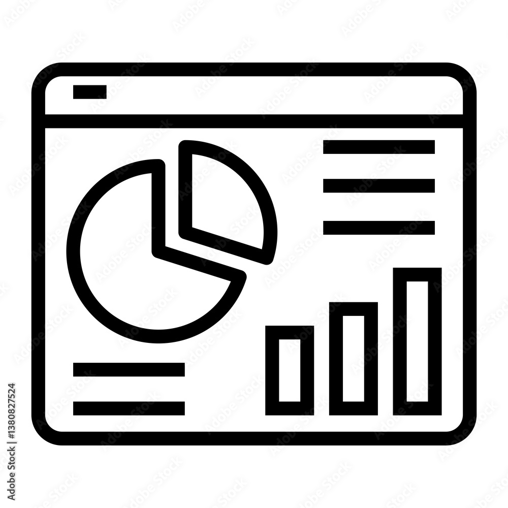 Poster data visualization icon