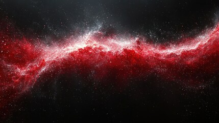 Crimson Nebula: A Celestial Tapestry of Red and White