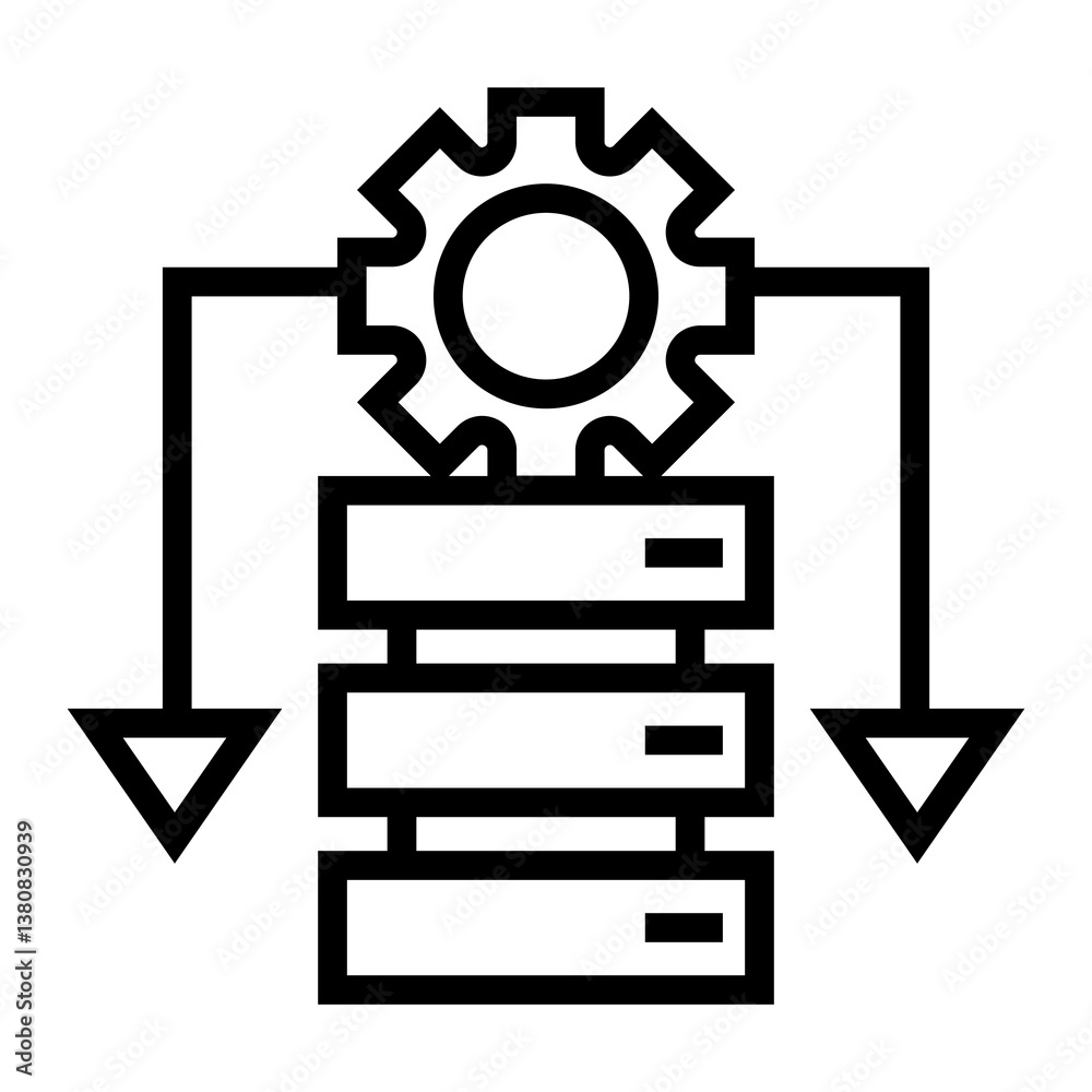 Poster database management icon