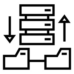 data backup vector icon