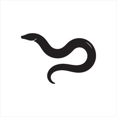 snake on white background