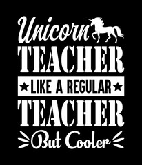 Obraz premium Unicorn teacher like a regular - Custom Printable Design Cut File for Cricut and Silhouette – Instant Download for DIY Projects