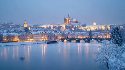 Obraz premium Online Delivery global logistics on mobile, delivery within the Czech. Vector illustration