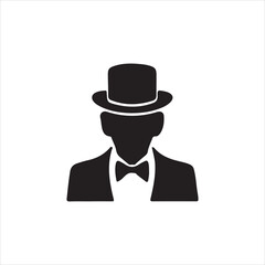 man with hat and tie