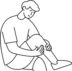 관절염 남 흑백