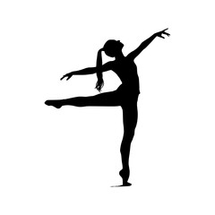 Fototapeta premium ballet dancer silhouette