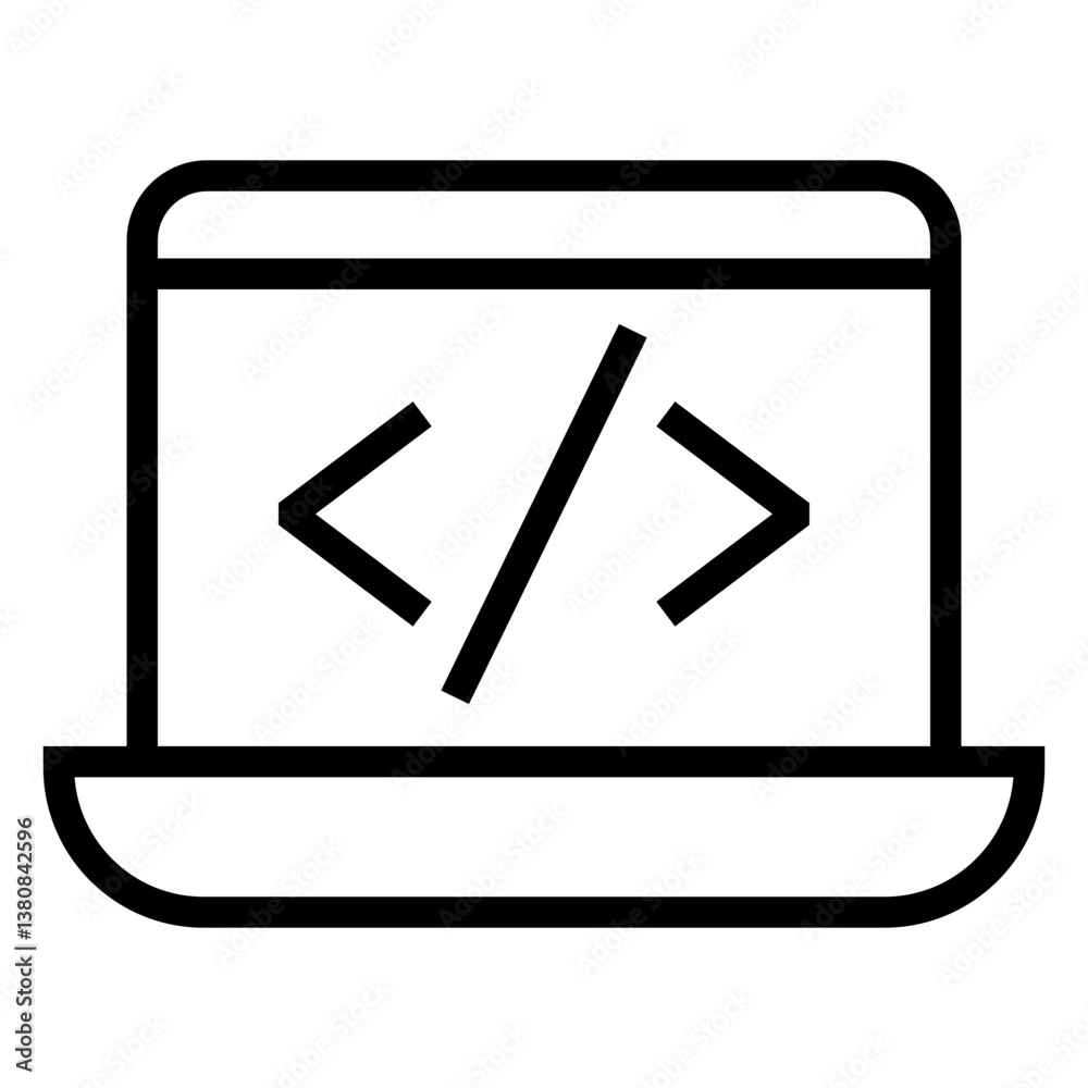 Aufkleber programming vector icon