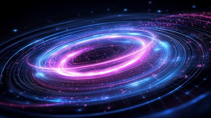 Obraz premium A scattering of small particles and glowing points adds to the ethereal and mesmerizing effect