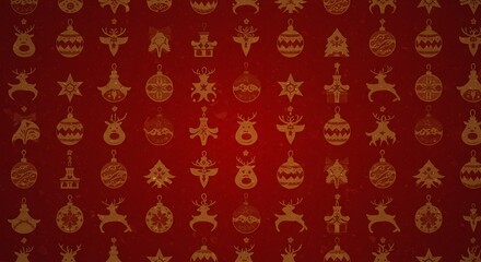 Crimson Ornament Symphony AI Generated