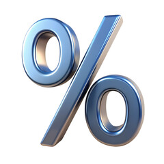 3D Percentage Sign Icon