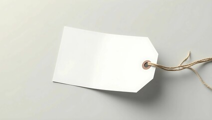 Blank tag label mockup