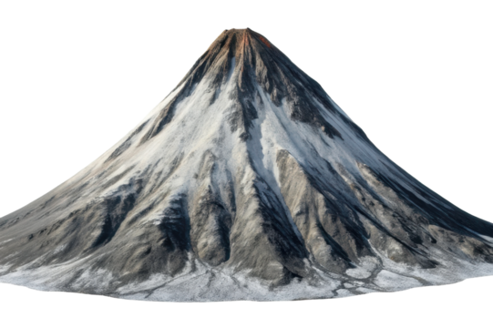 Majestic volcano with rugged slopes and a snow-capped summit ideal for adventure and exploration
