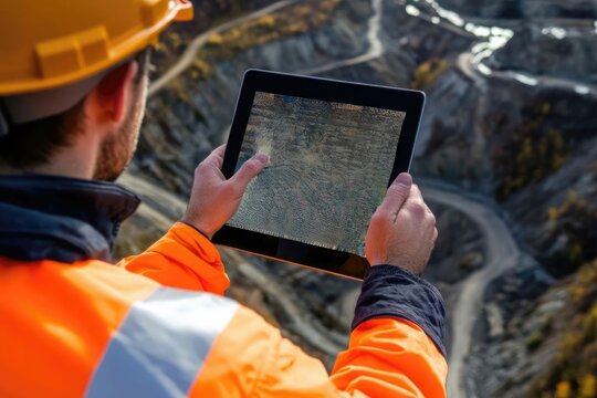 Everyone needs to be on the same page. Shot of a group of architects using a digital tablet at a building site.