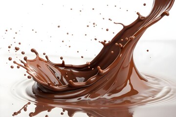Delicious Chocolate Splash with Bar  Perfect for Food Photography