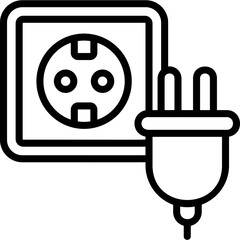 Socket line icon