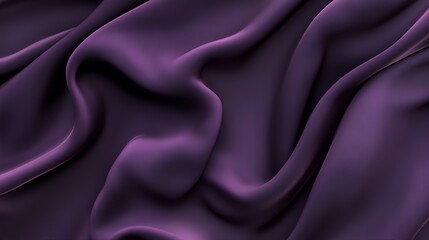 Fototapeta premium Deep Purple Silk Drapery Abstract Background Texture
