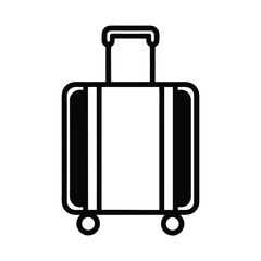vector illustration of a luggage