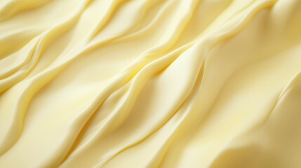 Obraz premium Pale Yellow Silk Fabric Draped Softly