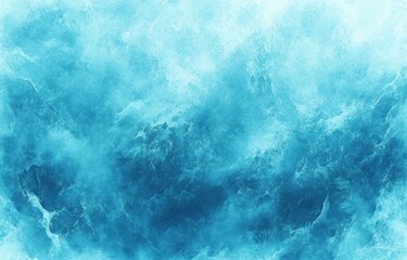 Fototapeta premium Abstract Watercolor Background Soft Cyan Texture Ocean Waves Splash Liquid Bright Blue Design