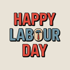 Fototapeta premium Celebrating Labour Day with Vibrant Vector Designs 