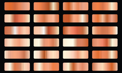 Rose Gold Gradients Set design 