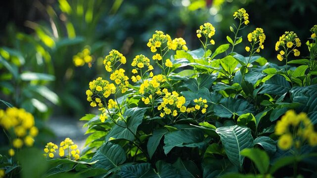 Elegant Galphimia gracilis featuring bright yellow blooms. A delightful enhancement for any garden.