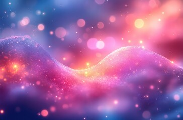 Pastel Dreamy Bokeh Background with Soft Glowing Light and Abstract Art Style
