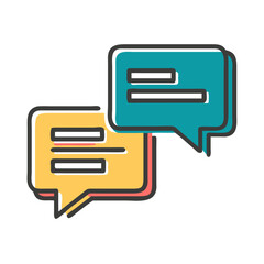 Colorful Conversation Icon