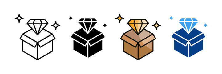 Value Proposition  Icon Set Multiple Style Collection