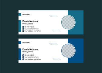 Professional Photographer's Contact Card Design Template