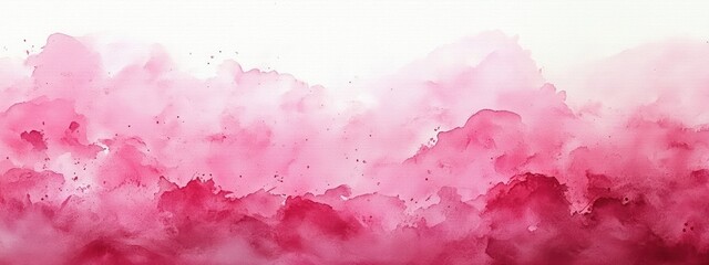 Obraz premium Abstract Pink Watercolor Texture Soft Pastel Grunge Background White Paper Dreamy Artistic Design
