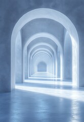 Abstract Minimal White Geometric Design with Diagonal Lines and Soft Shadows for Modern Art Background