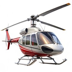 helicopter on white background