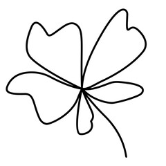 Flower Line Art, Aesthetic Flower