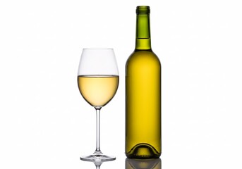 Champagne bottle and glass