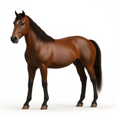 Obraz premium horse isolated on white background