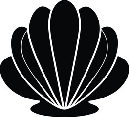 Shell Silhouette Vector & Icon Logo, Shell Vector File