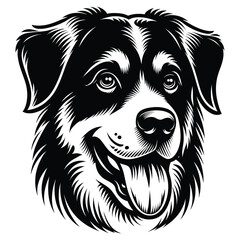 vector image of a dog