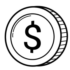 Money Doodle, Money Bag Icon