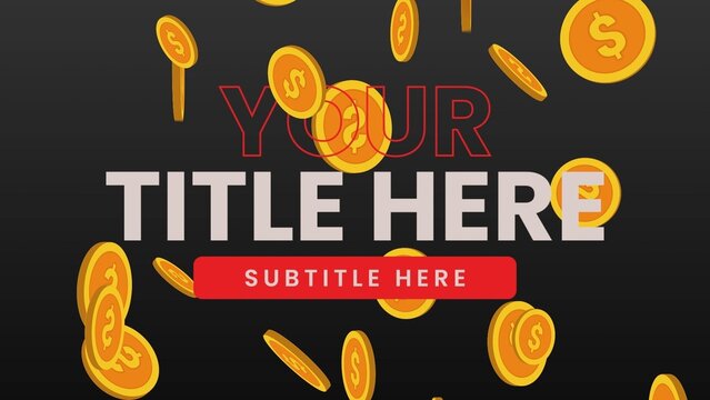 Falling Coins Sale Promotion Intro Template