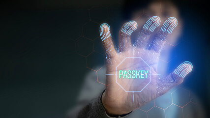 concept of using Passkey instead of a code set for maximum security Biometric Lock