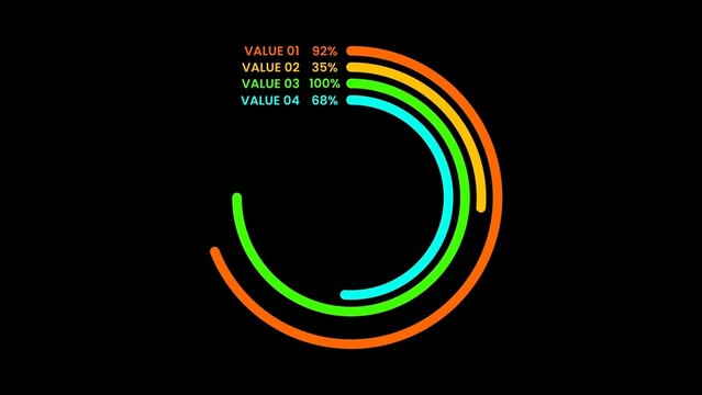 Modern Circle Chart Infographic