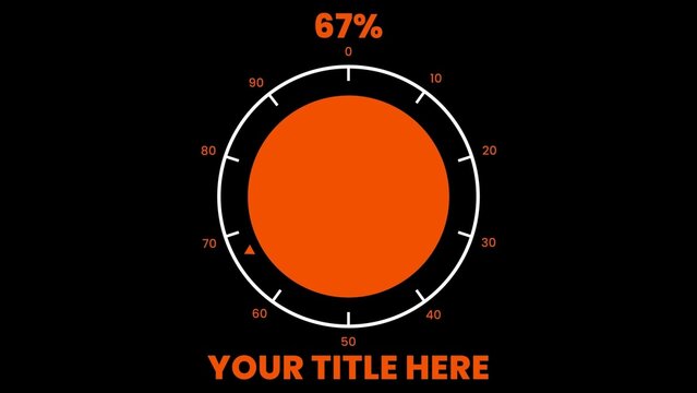 Percentage Infographic With Title